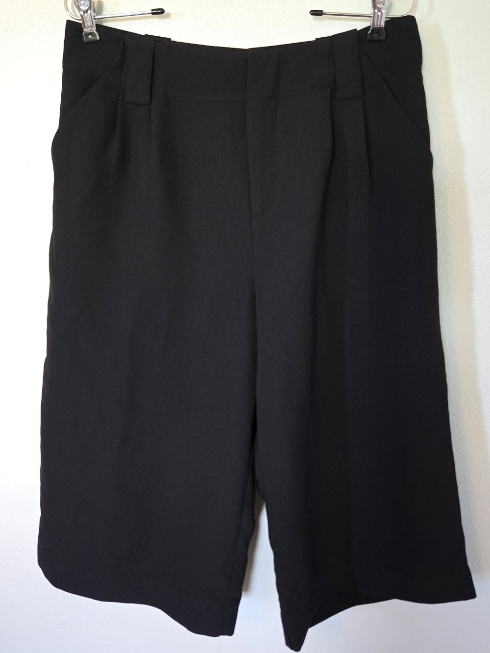 Modern Citizen | Black Wide Leg Cropped Trouser Pants Size Small